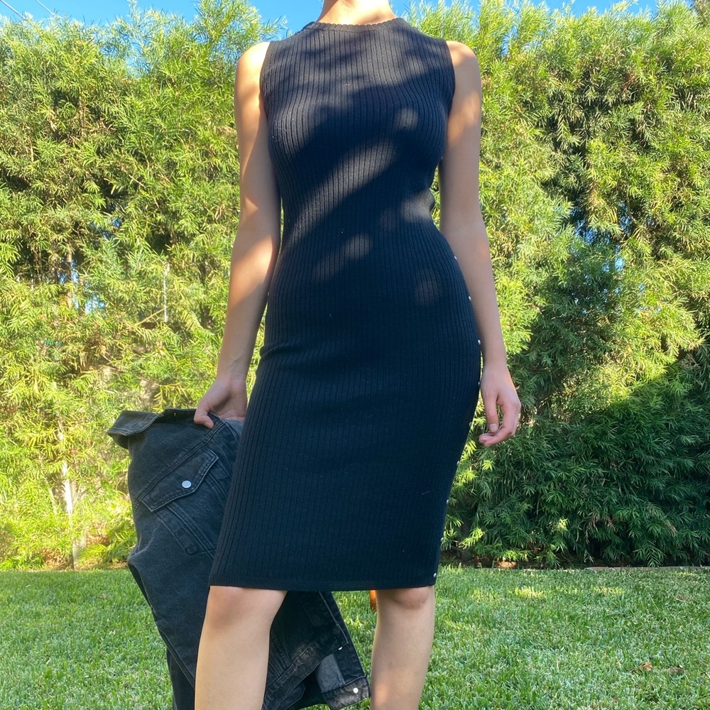 ❣️SOLD❣️ ALLSAINTS Sleeveless Black Sweater Dress